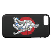 Jiu-Jitsu-Astronauten Case-Mate iPhone Hülle (Rückseite (Horizontal))
