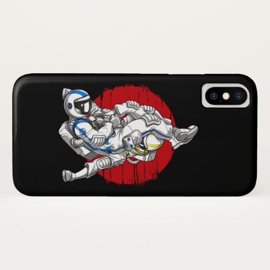 Jiu-Jitsu Astronauts Case-Mate iPhone Hülle (Rückseite (Horizontal))