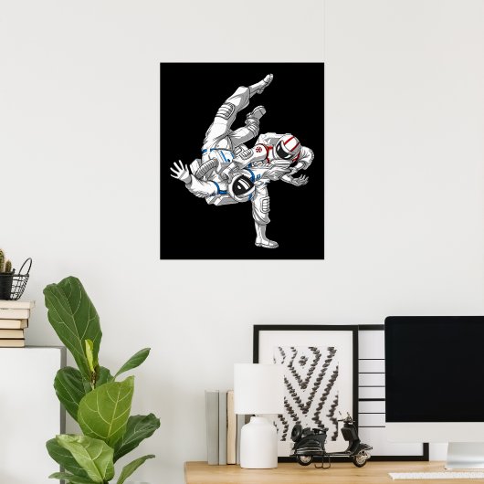 Jiu-Jitsu Astronauts Poster (Heimbüro)