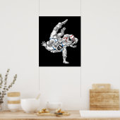 Jiu-Jitsu Astronauts Poster (Küche)