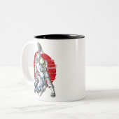Jiu-Jitsu Astronauts Zweifarbige Tasse (Vorderseite Links)
