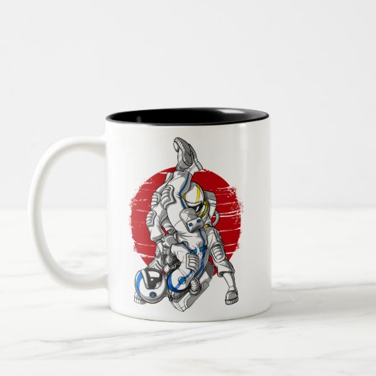Jiu-Jitsu Astronauts Zweifarbige Tasse (Links)