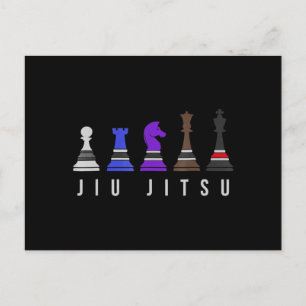 jiu jitsu    Ausbildung Schach, Geschenk bjj mit T Feiertagspostkarte