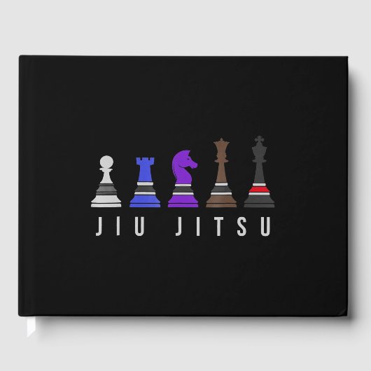 jiu jitsu Ausbildung Schach, Geschenk bjj mit Text Gästebuch (Vorderseite)
