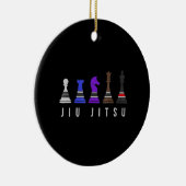 jiu jitsu Ausbildung Schach, Geschenk bjj mit Text Keramik Ornament (Rechts)
