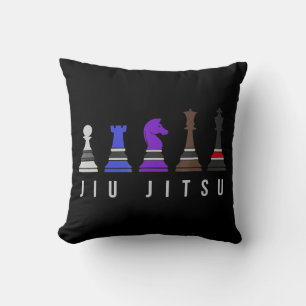 jiu jitsu Ausbildung Schach, Geschenk bjj mit Text Kissen