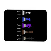 jiu jitsu Ausbildung Schach, Geschenk bjj mit Text Magnet (Horizontal)