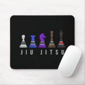 jiu jitsu Ausbildung Schach, Geschenk bjj mit Text Mousepad (Mit Mouse)