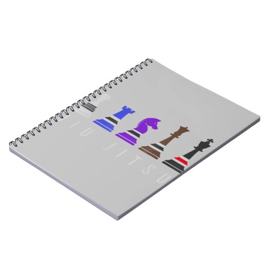 jiu jitsu Ausbildung Schach, Geschenk bjj mit Text Notizblock (Linke Seite)