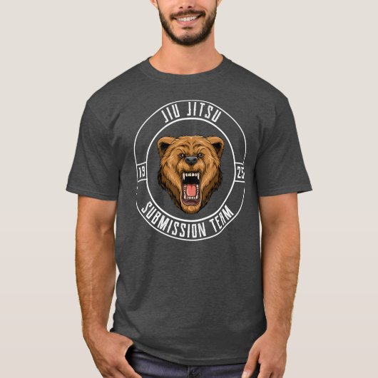 Jiu Jitsu Bear Brazilian Jiu Jitsu BJJ und T-Shirt (Vorderseite)