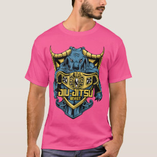 Jiu-Jitsu Beast Bjj Mixed Martial Arts Bull Mixed  T-Shirt