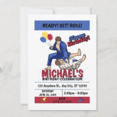 Jiu Jitsu Birthday Party Invitation Einladung (Vorderseite)