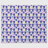 Jiu Jitsu Birthday Wrapping Paper Geschenkpapier (Flach)