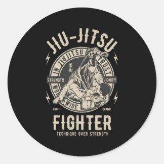 Jiu Jitsu Bjj Brasilian Jiu Jitsu Runder Aufkleber
