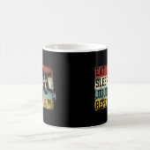 Jiu Jitsu Bjj Eat Sleep Jiu Jitsu Repeat Retro Kaffeetasse (Mittel)