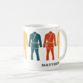 Jiu Jitsu BJJ Gi Personalisiert Kaffeetasse (VorderseiteRechts)