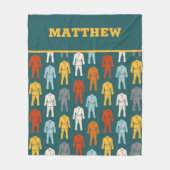 Jiu Jitsu BJJ Gi Uniform Personalisiert Fleecedecke (Vorderseite)