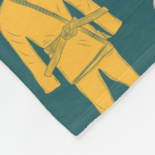 Jiu Jitsu BJJ Gi Uniform Personalisiert Fleecedecke (Ecke)