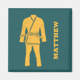 Jiu Jitsu BJJ Gi Uniform Personalisiert Magnet