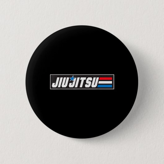 Jiu Jitsu BJJ Kampfsport Krieger Kämpfer Grafik Button (Vorderseite)