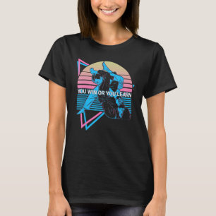 Jiu Jitsu BJJ Retro Sie gewinnen oder Sie lernen T-Shirt