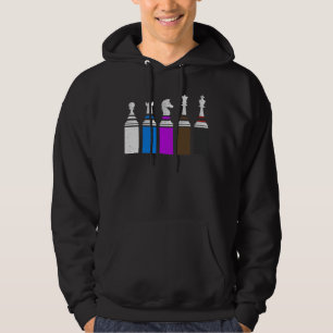 Jiu Jitsu BJJ Schach schnallt Jiu Jitsu mit Basis Hoodie