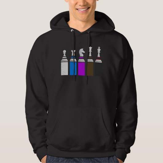 Jiu Jitsu BJJ Schach schnallt Jiu Jitsu mit Basis Hoodie (Vorderseite)