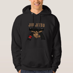 Jiu Jitsu Bjj Sloth Jiu Jitsu Black Belt mit Text Hoodie