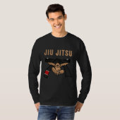 Jiu Jitsu Bjj Sloth Jiu Jitsu Black Belt mit Text T-Shirt (Vorne ganz)