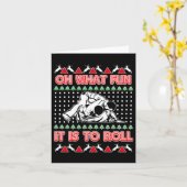 Jiu Jitsu Bjj Ugly Christmas Sweater Mixed Martial Karte (Gelbe Blume)