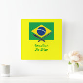 Jiu-Jitsu (BJJ)-Uhr Quadratische Wanduhr (Zuhause)