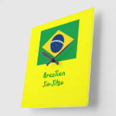 Jiu-Jitsu (BJJ)-Uhr Quadratische Wanduhr (Winkel)