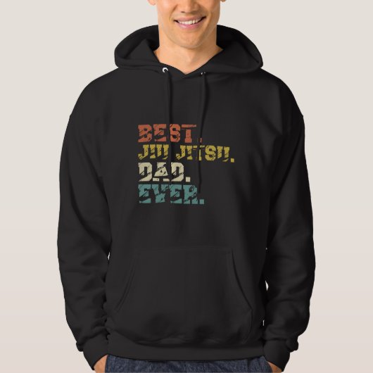 Jiu Jitsu Brasilianischer Vater Best jemals Hoodie (Vorderseite)