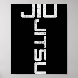 Jiu Jitsu Brasilianisches Jujitsu BJJ MMA Poster