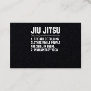 Jiu Jitsu Brazilian Martial Arts Training Visitenkarte