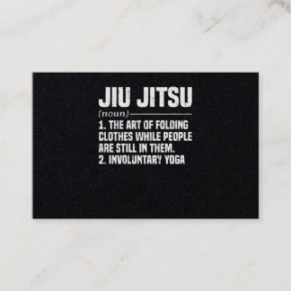 Jiu Jitsu Brazilian Martial Arts Training Visitenkarte