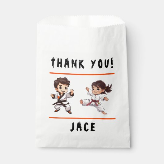 Jiu Jitsu Champ Birthday Favor Bags Geschenktütchen (Vorderseite)