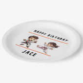 Jiu Jitsu Champ Birthday Party Pappteller (Schrägansicht)