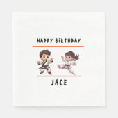 Jiu Jitsu Champ Birthday Party Serviette (Vorderseite)