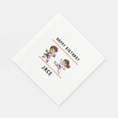 Jiu Jitsu Champ Birthday Party Serviette (Ecke)