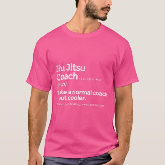 Jiu Jitsu Coach Definition Funny Gift T-Shirt (Vorderseite)