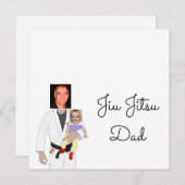 Jiu Jitsu Dad Custom Photos and Handwritten Text Dankeskarte (Vorne/Hinten)