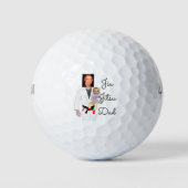 Jiu Jitsu Dad Custom Photos and Handwritten Text Golfball (Vorderseite)