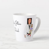 Jiu Jitsu Dad Custom Photos and Handwritten Text Milchtasse (Rechte Ecke)