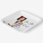 Jiu Jitsu Dad Custom Photos and Handwritten Text Pappteller (Gewinkelt)