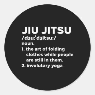 Jiu Jitsu Definition Bjj Brazilian Mial Runder Aufkleber