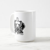 Jiu Jitsu - der Kämpfer bereitet sich vor Kaffeetasse (Vorderseite Links)