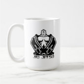Jiu Jitsu - der Kämpfer bereitet sich vor Kaffeetasse (Links)