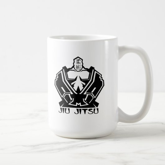 Jiu Jitsu - der Kämpfer bereitet sich vor Kaffeetasse (Rechts)