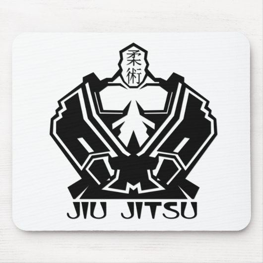 Jiu Jitsu - der Kämpfer bereitet sich vor Mousepad (Vorne)
